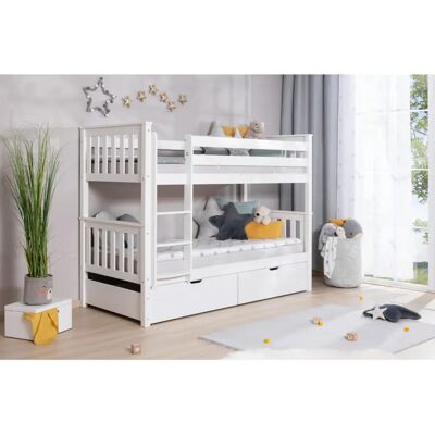 Ticaa Sammy Etagenbett - mit Schubladen, Holz, 90x200 cm Ticaa Sammy Etagenbett - mit Schubladen, Holz, 90x200 cm