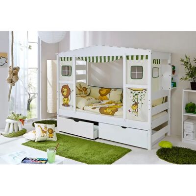 TICAA Lio Kinderbett - Safari Textil-Set - 90x200cm TICAA Lio Kinderbett - Safari Textil-Set - 90x200cm