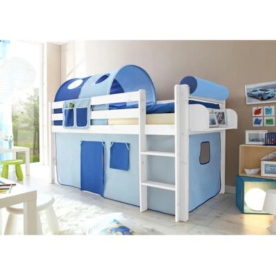 TICAA Malte Hochbett - Kinderfreundlich mit Vorhang TICAA Malte Hochbett - Kinderfreundlich mit Vorhang