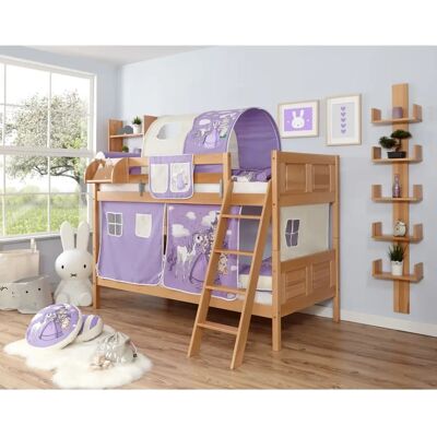 TICAA Erni Etagenbett - Kinder 90x200cm mit Vorhang TICAA Erni Etagenbett - Kinder 90x200cm mit Vorhang