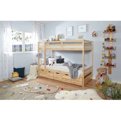 MID.YOU Poschordová Postel, 90/200 cm, weiß - Loft Bed MID.YOU Poschordová Postel, 90/200 cm, weiß - Loft Bed
