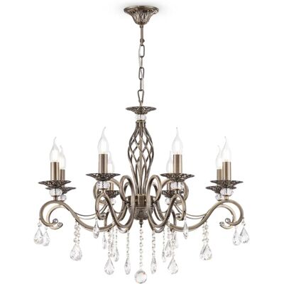 Maytoni RC247-PL-08-R Brass & Crystal Ceiling Light - Ceiling Light Maytoni RC247-PL-08-R Brass & Crystal Ceiling Light - Ceiling Light