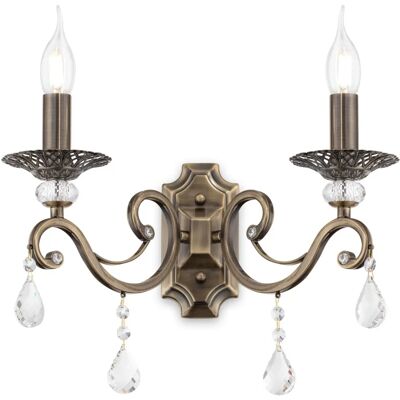 Maytoni Grace Wandkerzenlampe Messing & Kristall - Wandleuchte Maytoni Grace Wandkerzenlampe Messing & Kristall - Wandleuchte