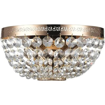 Maytoni Ottilia Gold Wall Light - E14, 2 Bulbs, IP20 Maytoni Ottilia Gold Wall Light - E14, 2 Bulbs, IP20