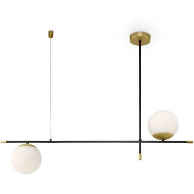 Maytoni MOD048PL-02G Deckenleuchte - Gold Glas 2 Licht Maytoni MOD048PL-02G Deckenleuchte - Gold Glas 2 Licht