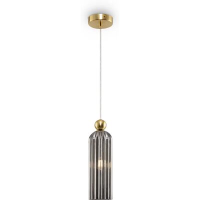 Maytoni MOD302PL-01GR Deckenleuchte - Glas Grau, Gold, E14 Maytoni MOD302PL-01GR Deckenleuchte - Glas Grau, Gold, E14