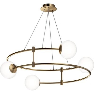 Maytoni MOD317PL-04G Gold Ceiling Light with Glass Shade Maytoni MOD317PL-04G Gold Ceiling Light with Glass Shade