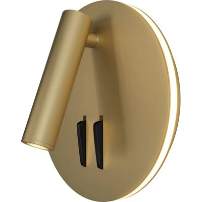 Maytoni C176-WL-01-6W-MG Lampada da Parete - LED, Oro, Regolabile, 14cm Maytoni C176-WL-01-6W-MG Lampada da Parete - LED, Oro, Regolabile, 14cm