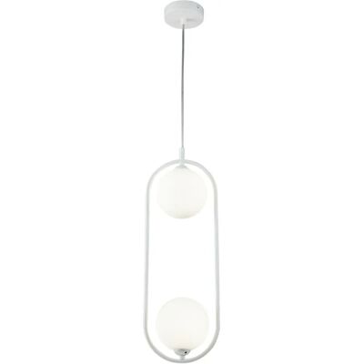 Maytoni MOD013PL-02W Plafonnier - G9, Blanc, 2 Ampoules - Publicité Maytoni MOD013PL-02W Plafonnier - G9, Blanc, 2 Ampoules - Publicité