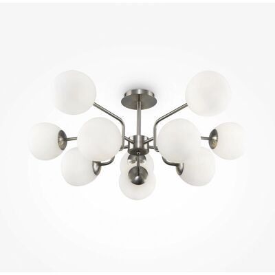 Maytoni Erich Modern 10-Licht Nickel Deckenleuchte Maytoni Erich Modern 10-Licht Nickel Deckenleuchte