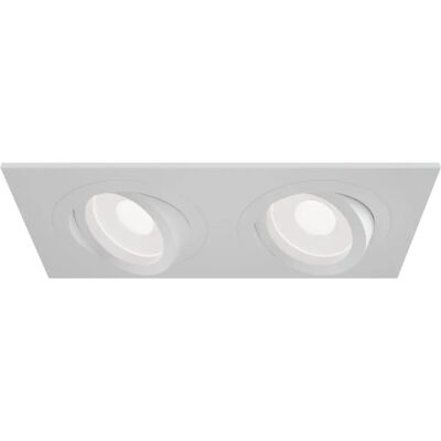 Maytoni DL024-2-02W Weiß Einbau-Doppel-Quadrat-Downlight - Deckenbeleuchtung Maytoni DL024-2-02W Weiß Einbau-Doppel-Quadrat-Downlight - Deckenbeleuchtung