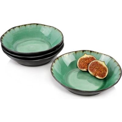 Sänger - Palm Beach Capri - Türkises Krakelee - Soup Plate Sänger - Palm Beach Capri - Türkises Krakelee - Soup Plate