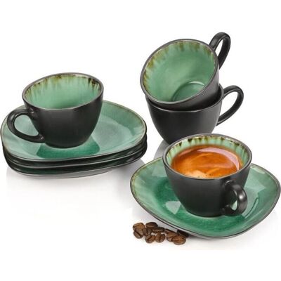Sänger Espressotassen-Set - Vintage Crackle-Glasur Sänger Espressotassen-Set - Vintage Crackle-Glasur
