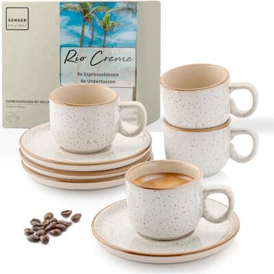 Set de Espresso Río Creme - 8 piezas Set de Espresso Río Creme - 8 piezas