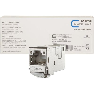 Metz Connect 130910-Z Connecteur RJ-45 - Argent Metz Connect 130910-Z Connecteur RJ-45 - Argent