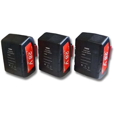 Vhbw - 3x Battery for AEG / Milwaukee MC28 V - Tool - 28V, 2000mAh Vhbw - 3x Battery for AEG / Milwaukee MC28 V - Tool - 28V, 2000mAh