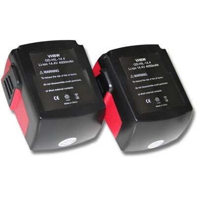 vhbw 2x Batteria per Hilti SFH 144-A, CPC 14,4V - Batteria, Li-Ion, 4000mAh vhbw 2x Batteria per Hilti SFH 144-A, CPC 14,4V - Batteria, Li-Ion, 4000mAh
