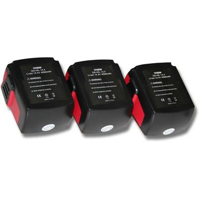 vhbw 3x Batería de Repuesto para Hilti 273114, B144, 14.4V - Batería vhbw 3x Batería de Repuesto para Hilti 273114, B144, 14.4V - Batería