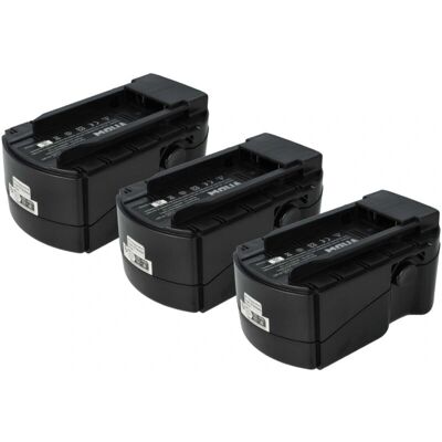 vhbw 3x Batería para herramientas Hilti - 24V NiMH - Negro vhbw 3x Batería para herramientas Hilti - 24V NiMH - Negro