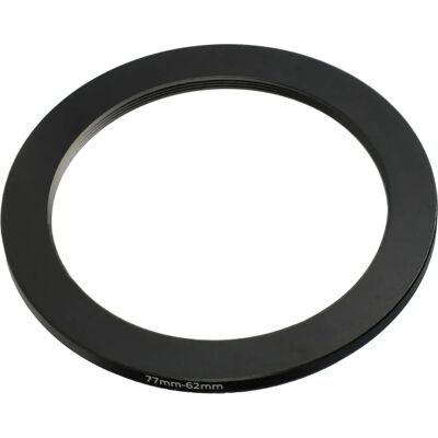 Adaptateur de filtre d'objectif de caméra de 77 mm à 62 mm - Noir métallique Adaptateur de filtre d'objectif de caméra de 77 mm à 62 mm - Noir métallique
