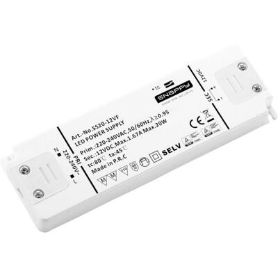 Trasformatore LED Dehner Elektronik SS 20-12VF - Tensione costante 12V/DC Trasformatore LED Dehner Elektronik SS 20-12VF - Tensione costante 12V/DC