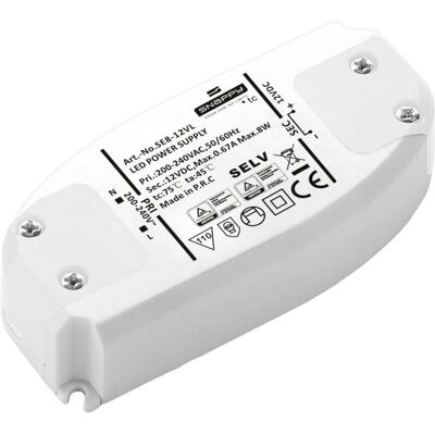 Dehner Elektronik SE 8-12VL LED-Transformator - Konstant Spänning Dehner Elektronik SE 8-12VL LED-Transformator - Konstant Spänning