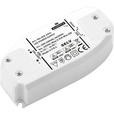 Dehner Elektronik SE 8-24VL LED-Transformator - LED-Treiber - 8W 24V DC Dehner Elektronik SE 8-24VL LED-Transformator - LED-Treiber - 8W 24V DC