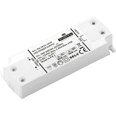 Dehner Elektronik SE 15-12VF LED-Trafo - Konstantspannung LED-Treiber Dehner Elektronik SE 15-12VF LED-Trafo - Konstantspannung LED-Treiber