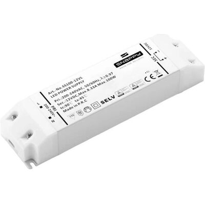 Dehner Elektronik SS 100-12VL Trasformatore LED - 12V/DC, 100W, Protezione sovraccarico Dehner Elektronik SS 100-12VL Trasformatore LED - 12V/DC, 100W, Protezione sovraccarico