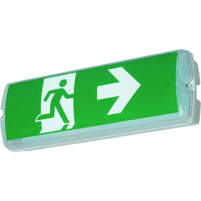 B-SAFETY BR563130 Segnale di uscita di emergenza - LED, montaggio a parete e soffitto B-SAFETY BR563130 Segnale di uscita di emergenza - LED, montaggio a parete e soffitto