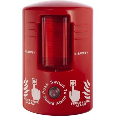 B-Safety Top-Alarm Rauchmelder - Rot, 75x260x160mm B-Safety Top-Alarm Rauchmelder - Rot, 75x260x160mm