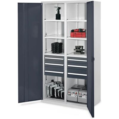 Kappes - 55 - Anthrazitgrau - 1950x1000x600 mm - mit Mitteltrennwand - Heavy-duty cabinet Kappes - 55 - Anthrazitgrau - 1950x1000x600 mm - mit Mitteltrennwand - Heavy-duty cabinet