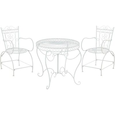 Conjunto de Muebles de Jardín Blanco CLP - Estilo Romántico Conjunto de Muebles de Jardín Blanco CLP - Estilo Romántico