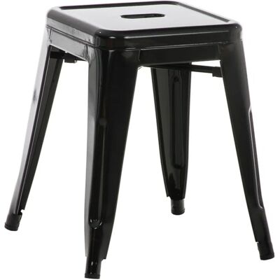 Sgabello Industriale in Metallo Armin - 46cm - Nero Sgabello Industriale in Metallo Armin - 46cm - Nero