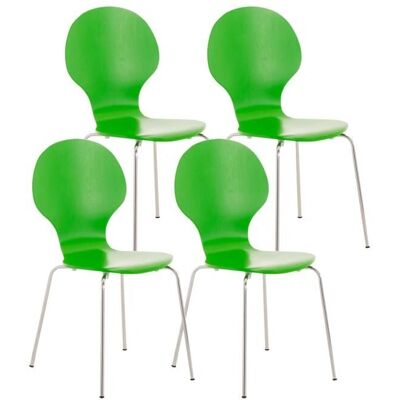 CLP - Set 4 sedie impilabili ergonomiche - Sedia CLP - Set 4 sedie impilabili ergonomiche - Sedia