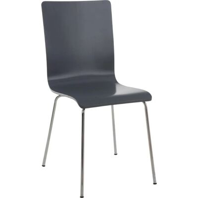 Chaise de visite grise CLP moderne et ergonomique - Chaise pour visiteurs - Publicité Chaise de visite grise CLP moderne et ergonomique - Chaise pour visiteurs - Publicité