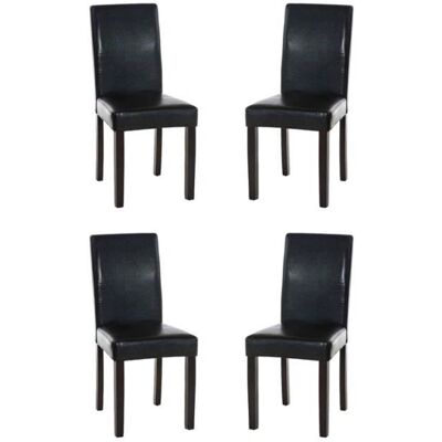 CLP - Set di 4 Sedie da Pranzo in Finta Pelle Ina - Sedie da Pranzo CLP - Set di 4 Sedie da Pranzo in Finta Pelle Ina - Sedie da Pranzo