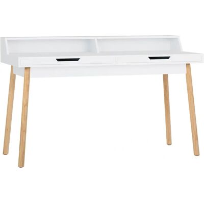 CLP Bureau 85cm Design Scandinave Blanc - Publicité CLP Bureau 85cm Design Scandinave Blanc - Publicité