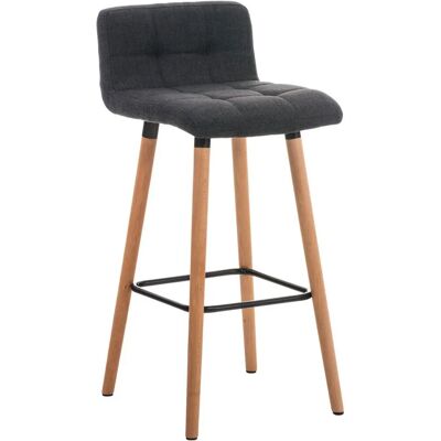 Tabouret de Bar CLP Lincoln - Structure en Bois, Siège Tapis, 75cm - Publicité Tabouret de Bar CLP Lincoln - Structure en Bois, Siège Tapis, 75cm - Publicité