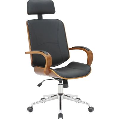 Homestoreking Dayton Sedia da Ufficio Noce / nero - Office Chair Homestoreking Dayton Sedia da Ufficio Noce / nero - Office Chair