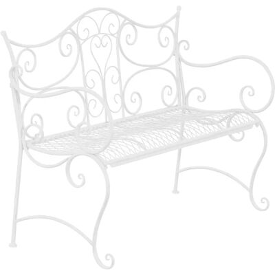 Banco da Giardino Rustico Bianco Tara - 113x47x89 cm - Arredo da Giardino Banco da Giardino Rustico Bianco Tara - 113x47x89 cm - Arredo da Giardino