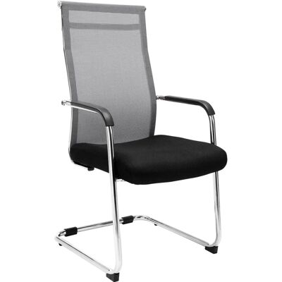 Sedia da ufficio grigia CLP - Design ergonomico in rete Sedia da ufficio grigia CLP - Design ergonomico in rete