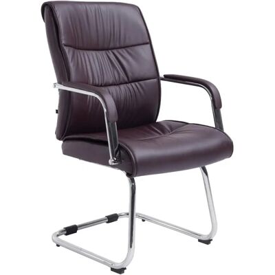 CLP Sievert Sedia Visitatore in Pelle Sintetica Marrone - Sedia Visitatore CLP Sievert Sedia Visitatore in Pelle Sintetica Marrone - Sedia Visitatore