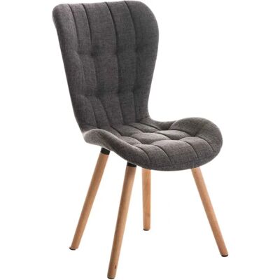 Pricenet Chaise Elda - Tissu Gris Clair - Publicité Pricenet Chaise Elda - Tissu Gris Clair - Publicité
