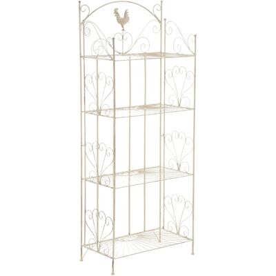 Pricenet Mia Crema Antigua Estantería Plegable - Estantería Pricenet Mia Crema Antigua Estantería Plegable - Estantería