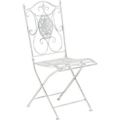 Pricenet Sibell Sedia da Giardino Pieghevole Bianco Antico - Sedia Pricenet Sibell Sedia da Giardino Pieghevole Bianco Antico - Sedia