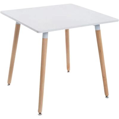 Tavolo quadrato bianco CLP - Stile nordico moderno Tavolo quadrato bianco CLP - Stile nordico moderno