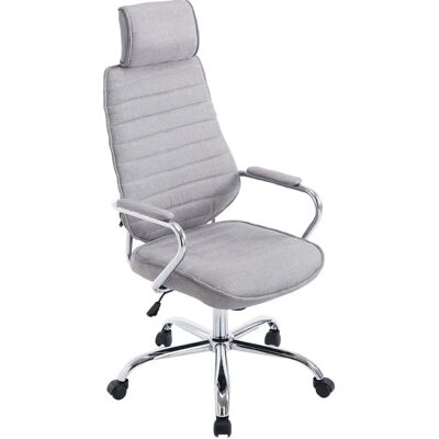 Sedia da ufficio Rako - Regolabile in altezza, girevole, 5 ruote - Grigio chiaro Sedia da ufficio Rako - Regolabile in altezza, girevole, 5 ruote - Grigio chiaro