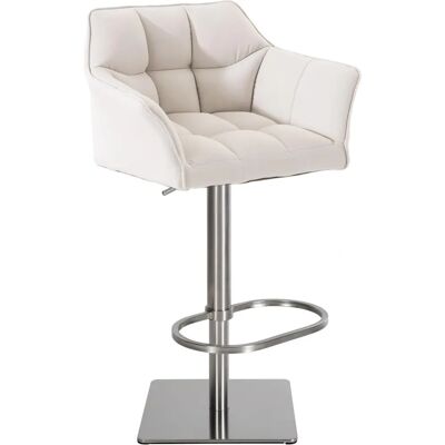 CLP Damaso Tabouret de Bar Réglable - Tissu & Acier - Design Moderne - Publicité CLP Damaso Tabouret de Bar Réglable - Tissu & Acier - Design Moderne - Publicité