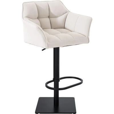 CLP Damaso B Taburete de Bar Ajustable - Diseño Moderno de Tela y Metal CLP Damaso B Taburete de Bar Ajustable - Diseño Moderno de Tela y Metal